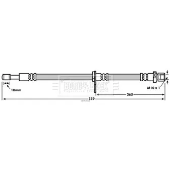 Flexible de frein BORG & BECK BBH7861