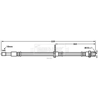 Flexible de frein BORG & BECK BBH7862