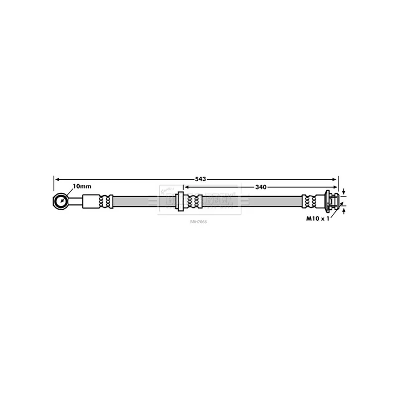 Flexible de frein BORG & BECK BBH7866