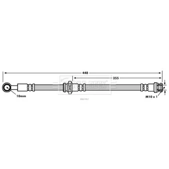 Flexible de frein BORG & BECK BBH7867