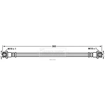 Flexible de frein BORG & BECK BBH7868
