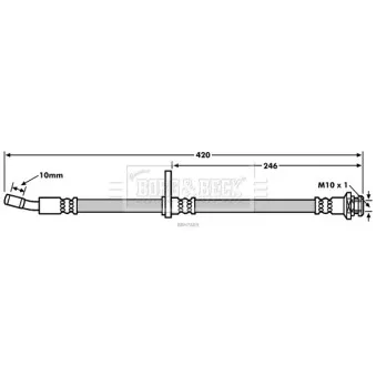 Flexible de frein BORG & BECK BBH7869
