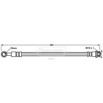Flexible de frein BORG & BECK BBH7871