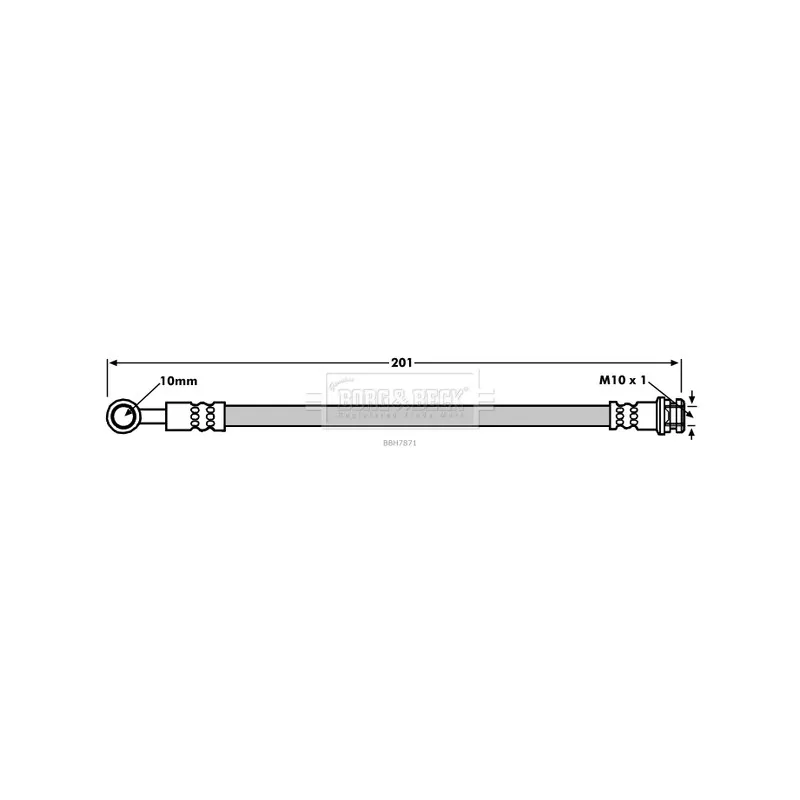Flexible de frein BORG & BECK BBH7871