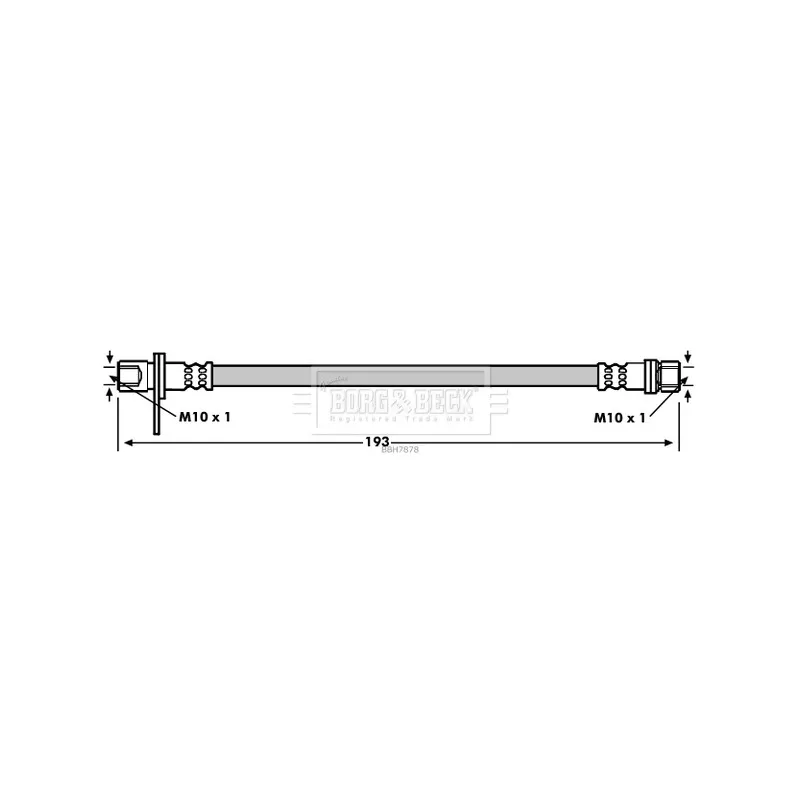 Flexible de frein BORG & BECK BBH7878