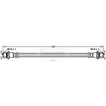 Flexible de frein BORG & BECK BBH7879