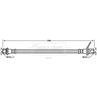 Flexible de frein BORG & BECK BBH7884