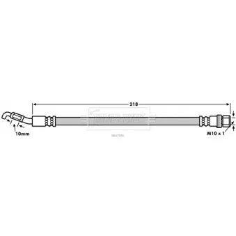 Flexible de frein BORG & BECK BBH7886