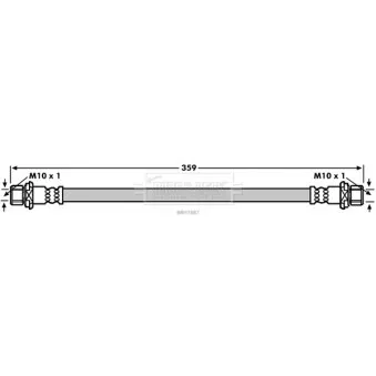 Flexible de frein BORG & BECK BBH7887