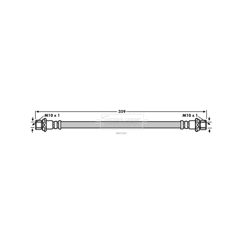 Flexible de frein BORG & BECK BBH7887