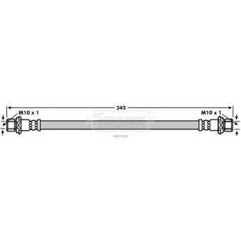 Flexible de frein BORG & BECK BBH7888