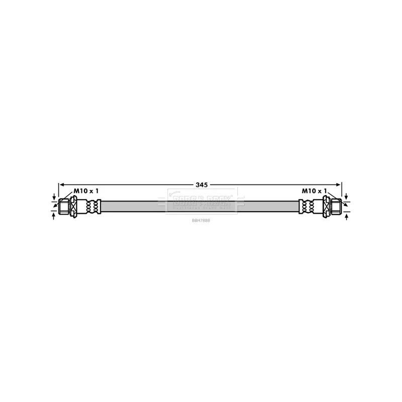 Flexible de frein BORG & BECK BBH7888