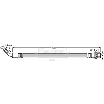 Flexible de frein BORG & BECK BBH7889