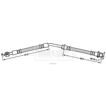 Flexible de frein BORG & BECK