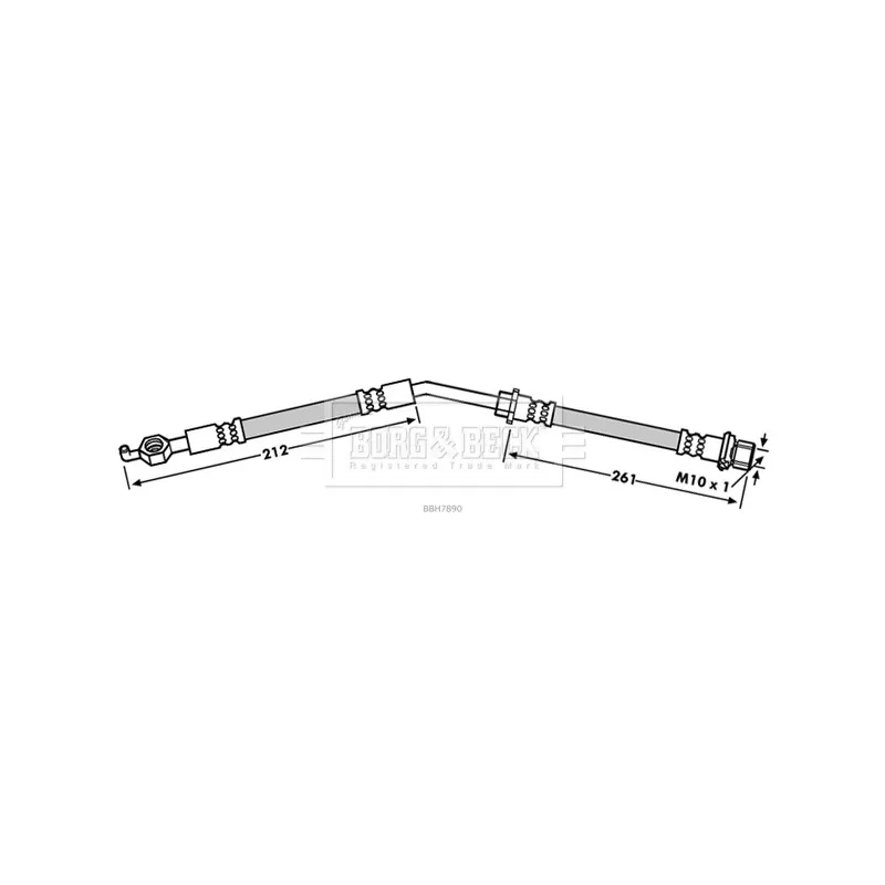 Flexible de frein BORG & BECK BBH7890