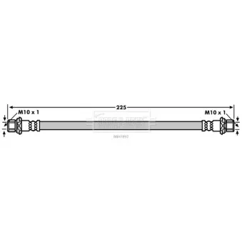 Flexible de frein BORG & BECK BBH7892