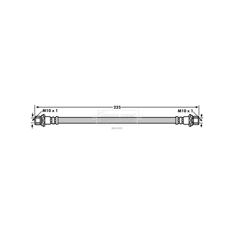 Flexible de frein BORG & BECK BBH7892