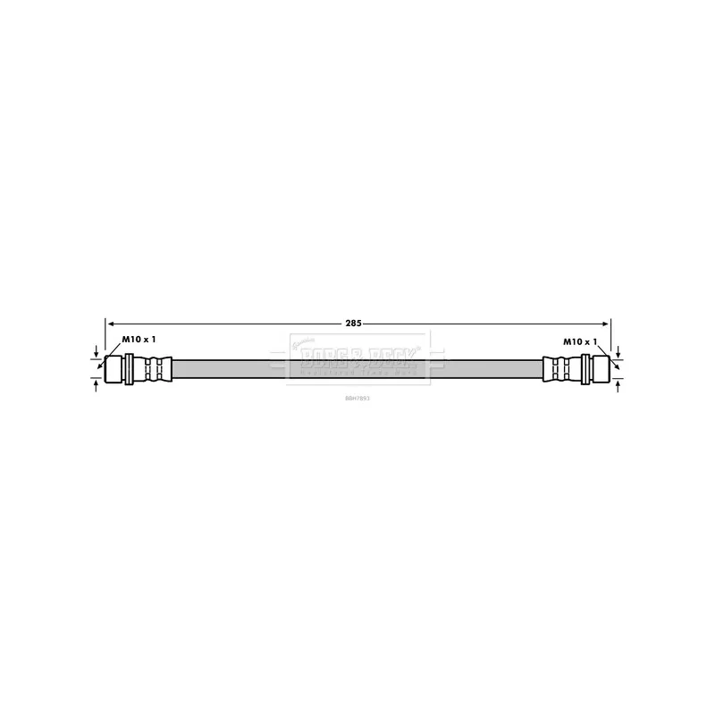 Flexible de frein BORG & BECK BBH7893