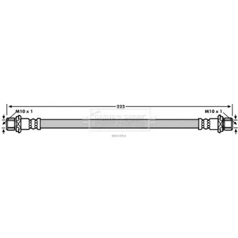 Flexible de frein BORG & BECK BBH7894