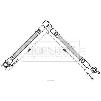 Flexible de frein BORG & BECK BBH7897