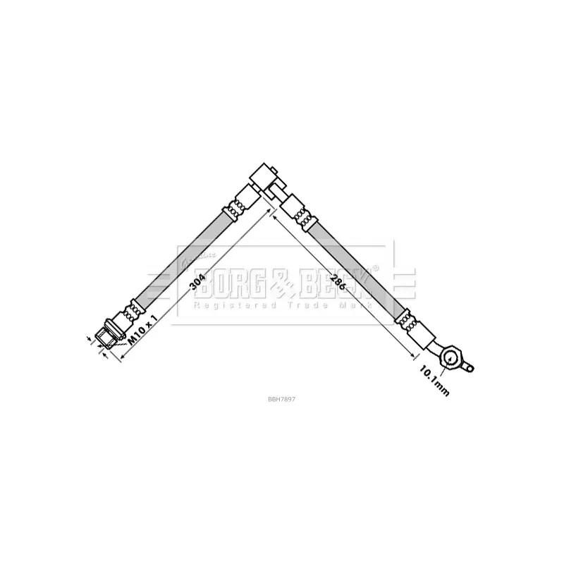 Flexible de frein BORG & BECK BBH7897