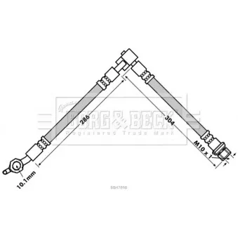 Flexible de frein BORG & BECK BBH7898