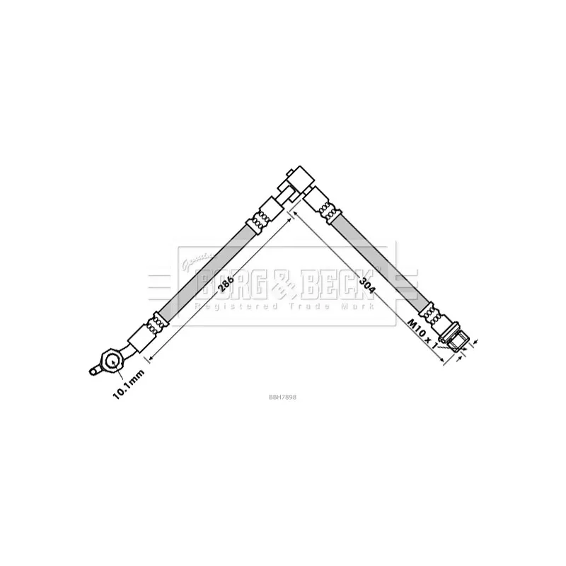 Flexible de frein BORG & BECK BBH7898