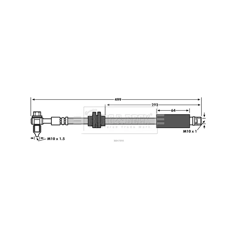 Flexible de frein BORG & BECK BBH7899