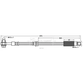 Flexible de frein BORG & BECK BBH7900