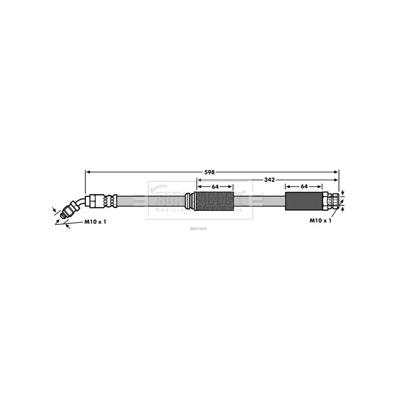 Flexible de frein BORG & BECK BBH7904