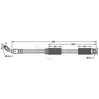 Flexible de frein BORG & BECK BBH7905