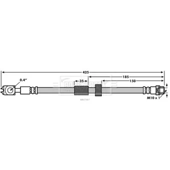 Flexible de frein BORG & BECK BBH7907