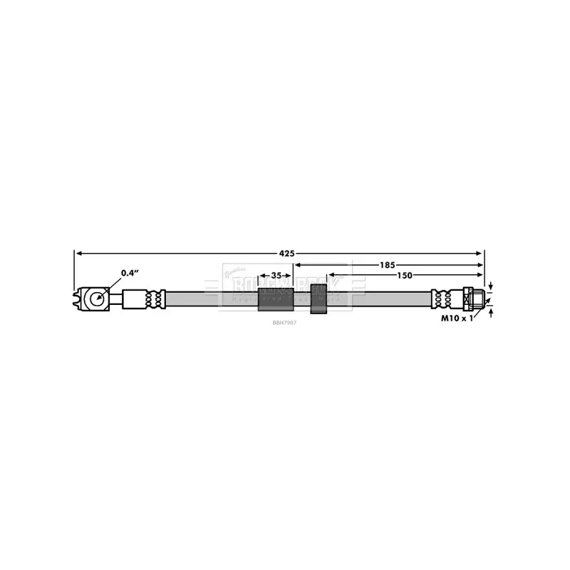 Flexible de frein BORG & BECK BBH7907