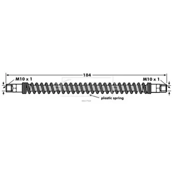 Flexible de frein BORG & BECK BBH7908