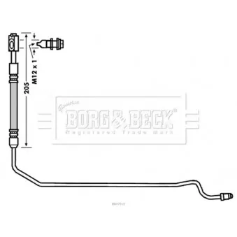 Flexible de frein BORG & BECK BBH7910