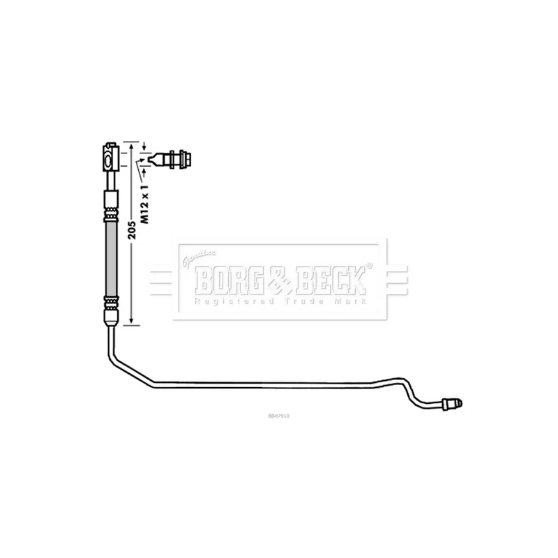 Flexible de frein BORG & BECK BBH7910