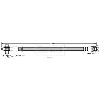 Flexible de frein BORG & BECK BBH7913