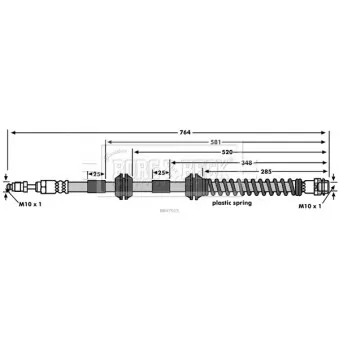 Flexible de frein BORG & BECK BBH7915