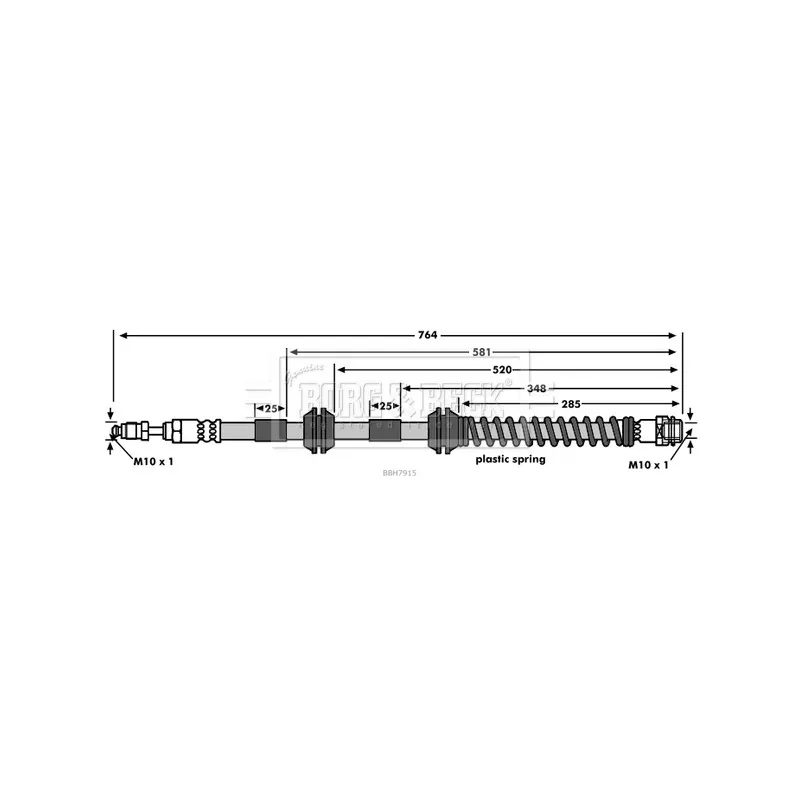 Flexible de frein BORG & BECK BBH7915