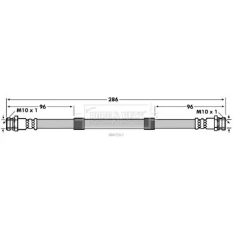 Flexible de frein BORG & BECK BBH7917