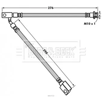 Flexible de frein BORG & BECK BBH7918