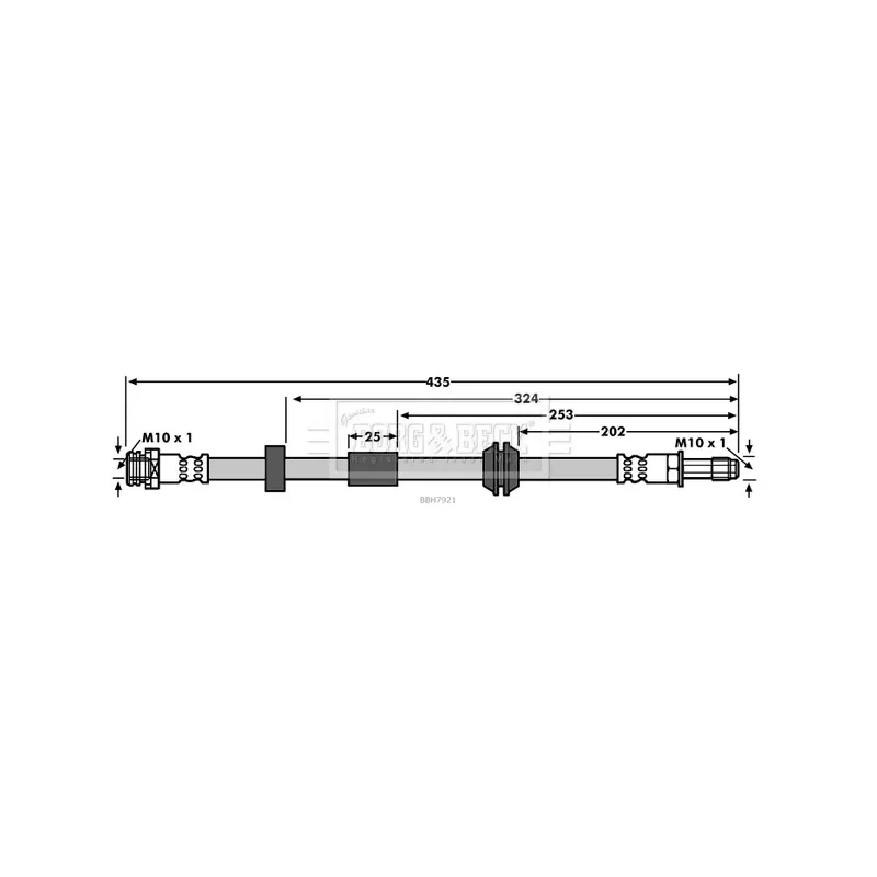 Flexible de frein BORG & BECK BBH7921