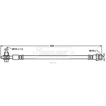 Flexible de frein BORG & BECK BBH7922