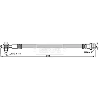 Flexible de frein BORG & BECK BBH7923