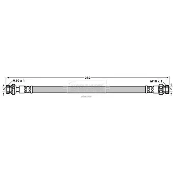 Flexible de frein BORG & BECK BBH7928
