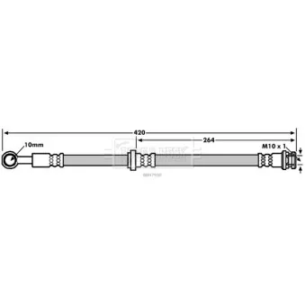 Flexible de frein BORG & BECK BBH7930