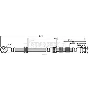 Flexible de frein BORG & BECK BBH7931