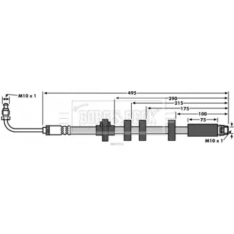 Flexible de frein BORG & BECK BBH7933
