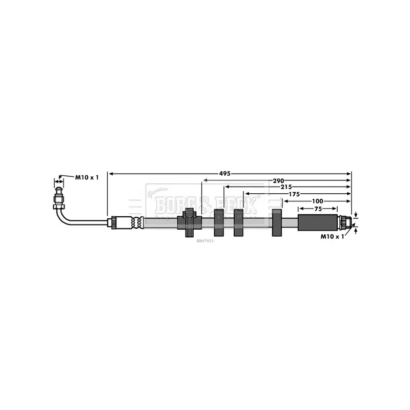 Flexible de frein BORG & BECK BBH7933