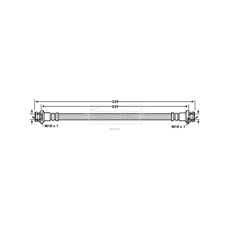Flexible de frein BORG & BECK BBH7934